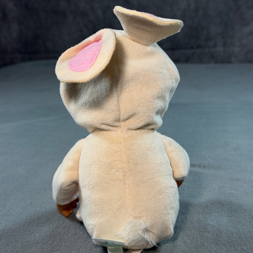 Cabbage Patch Kids Cuties Bunny Doll Pink Chevron Easter Plush 2019 CPK Vinyl - Picture 5 of 7